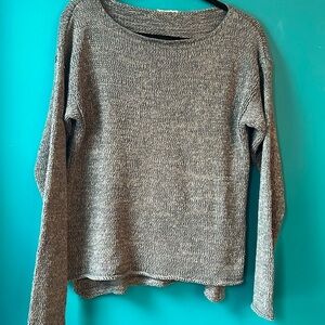 Grey knit sweater